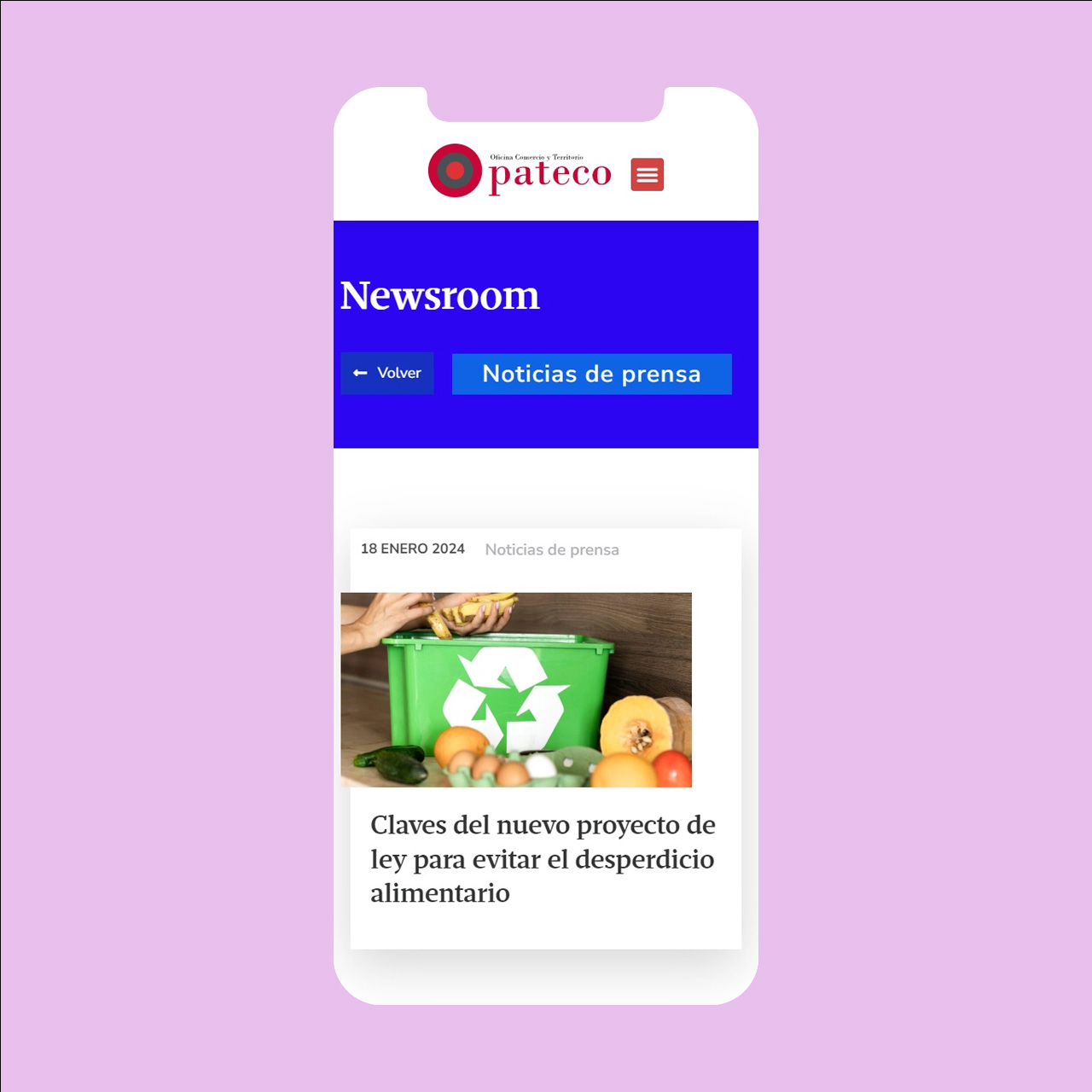 Pateco website